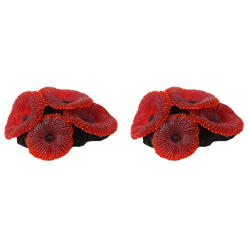 Aquarium Plant Red - YWDZ-2X Artificial Aquarium Fish Tank Decoration