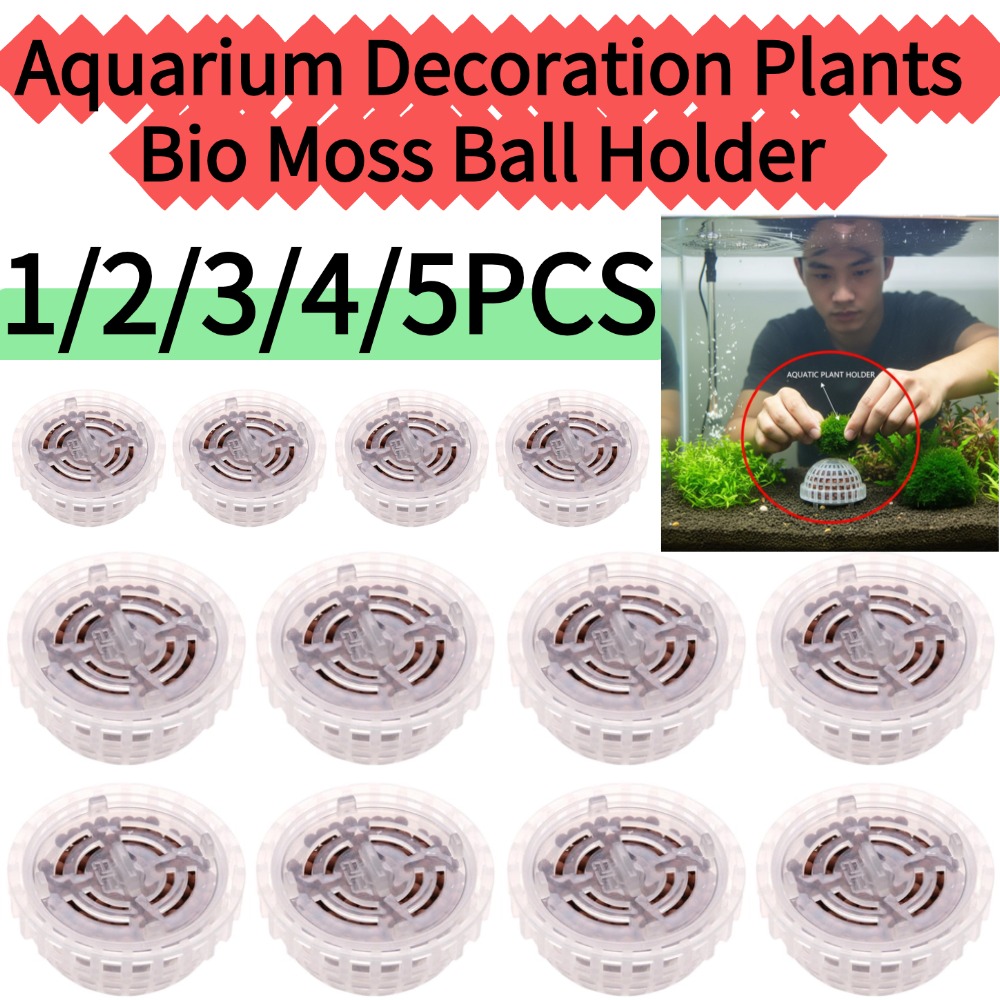 Aquarium Plant Red - 1/2/3/4/5PCS Aquarium Decoration Plants Bio Moss