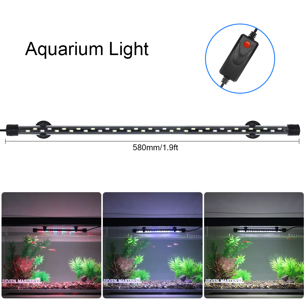 Aquarium Plant Growth Light - 58CM Aquarium Light LED Plant Grow