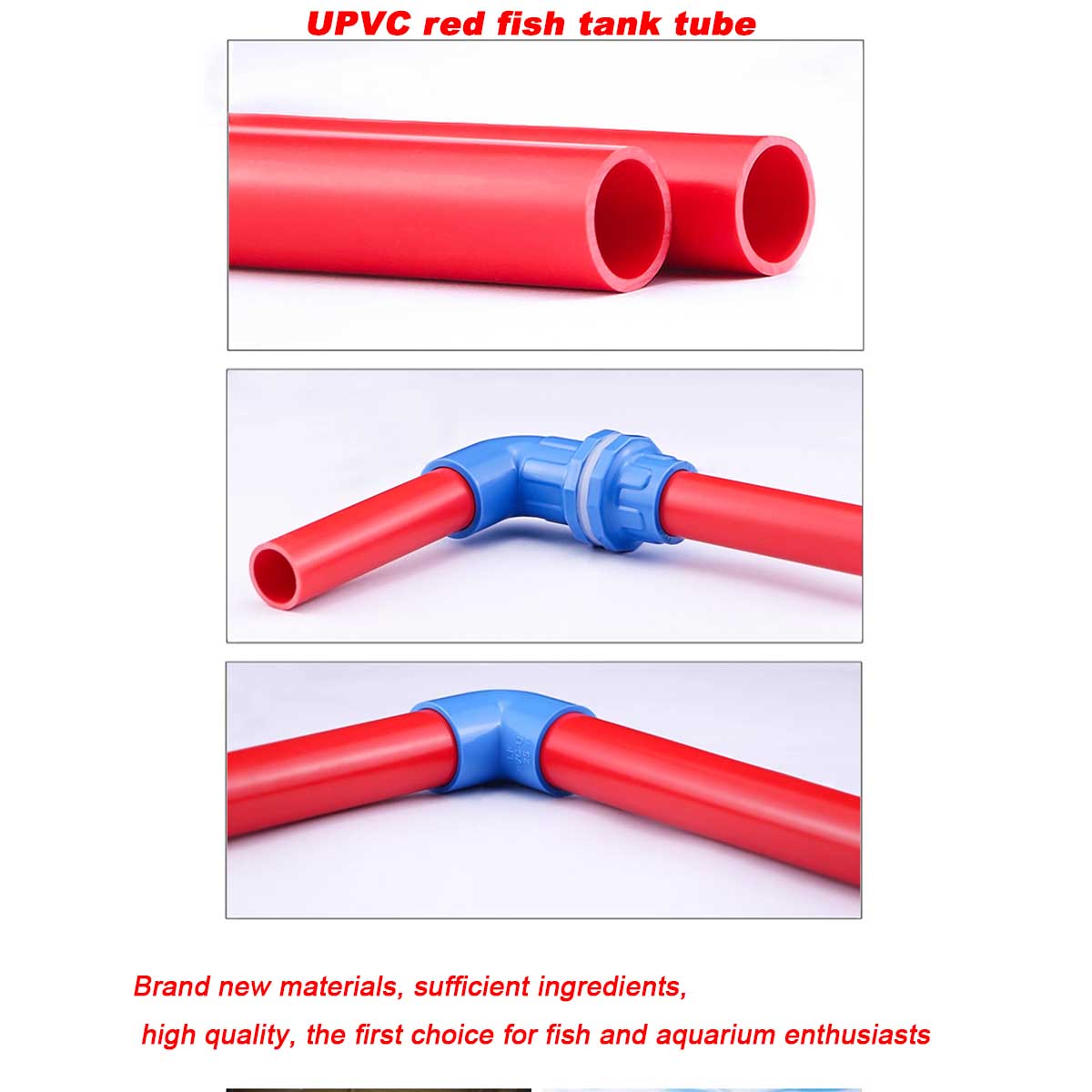 20~50mm UPVC Tube Aquarium Fis - Aquarium Plant Red review and price