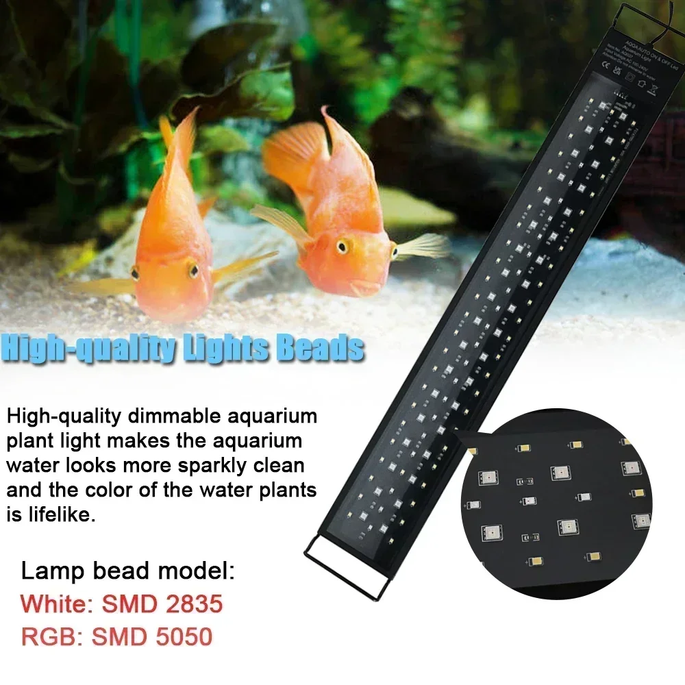 IP68 Waterproof Aquarium LED L - Aquarium Plant Growth Light review and price