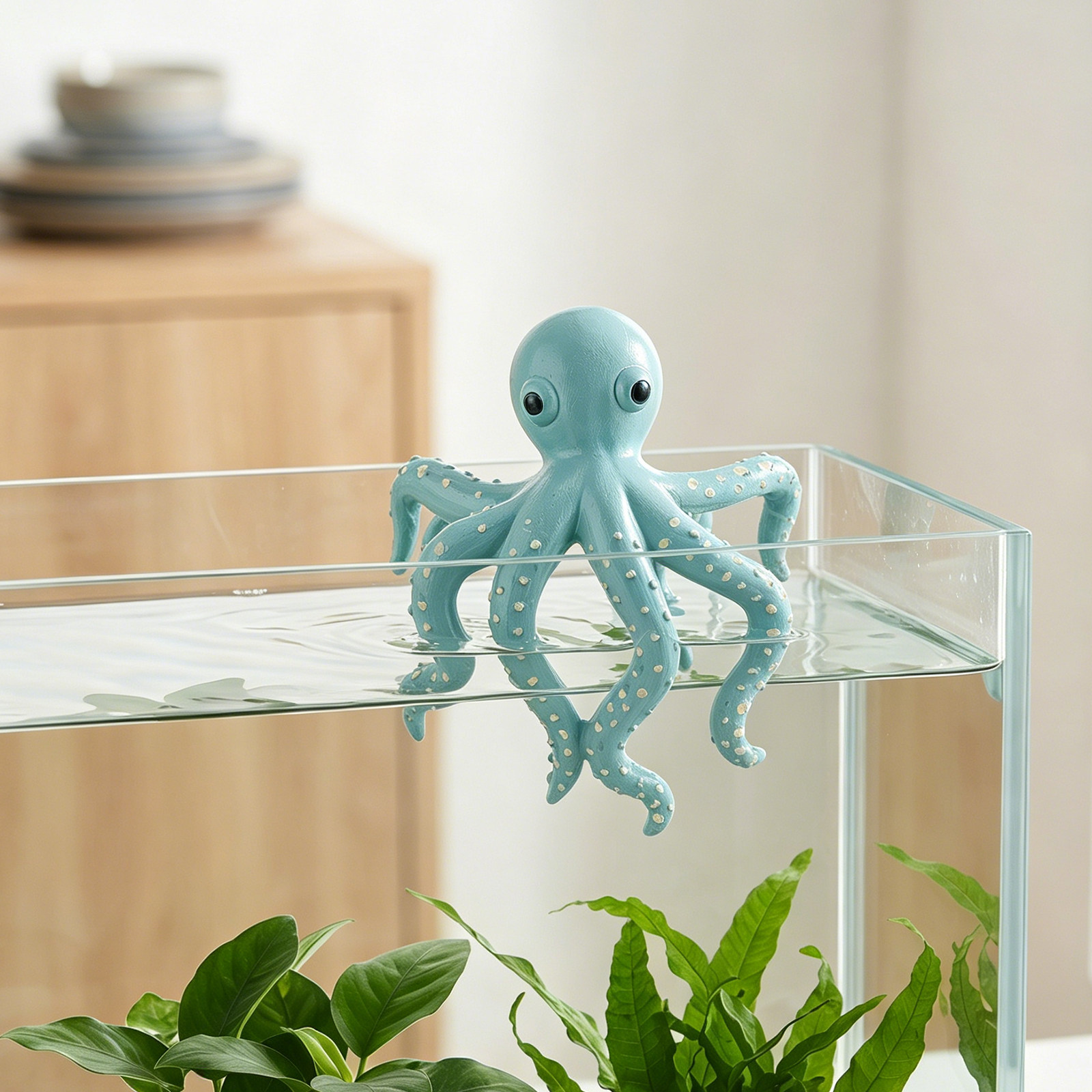 Climbing Octopus Statue Resin  - Aquarium Plant Octopus review and price