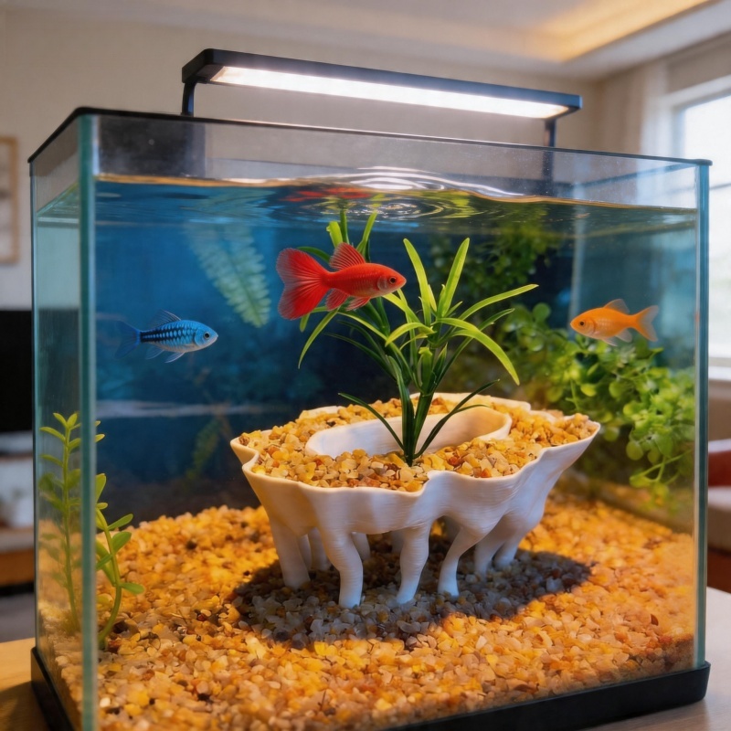 3D printed aquarium plants in  - Aquarium Planted Tree review and price
