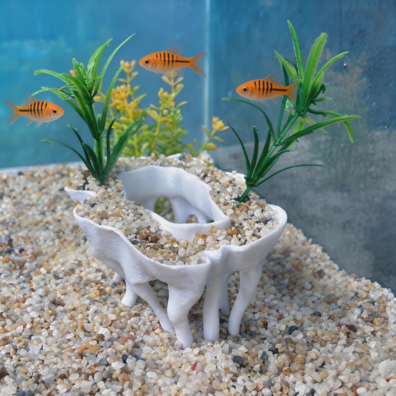3D printed aquarium plants in  - Aquarium Planted Tree review and price
