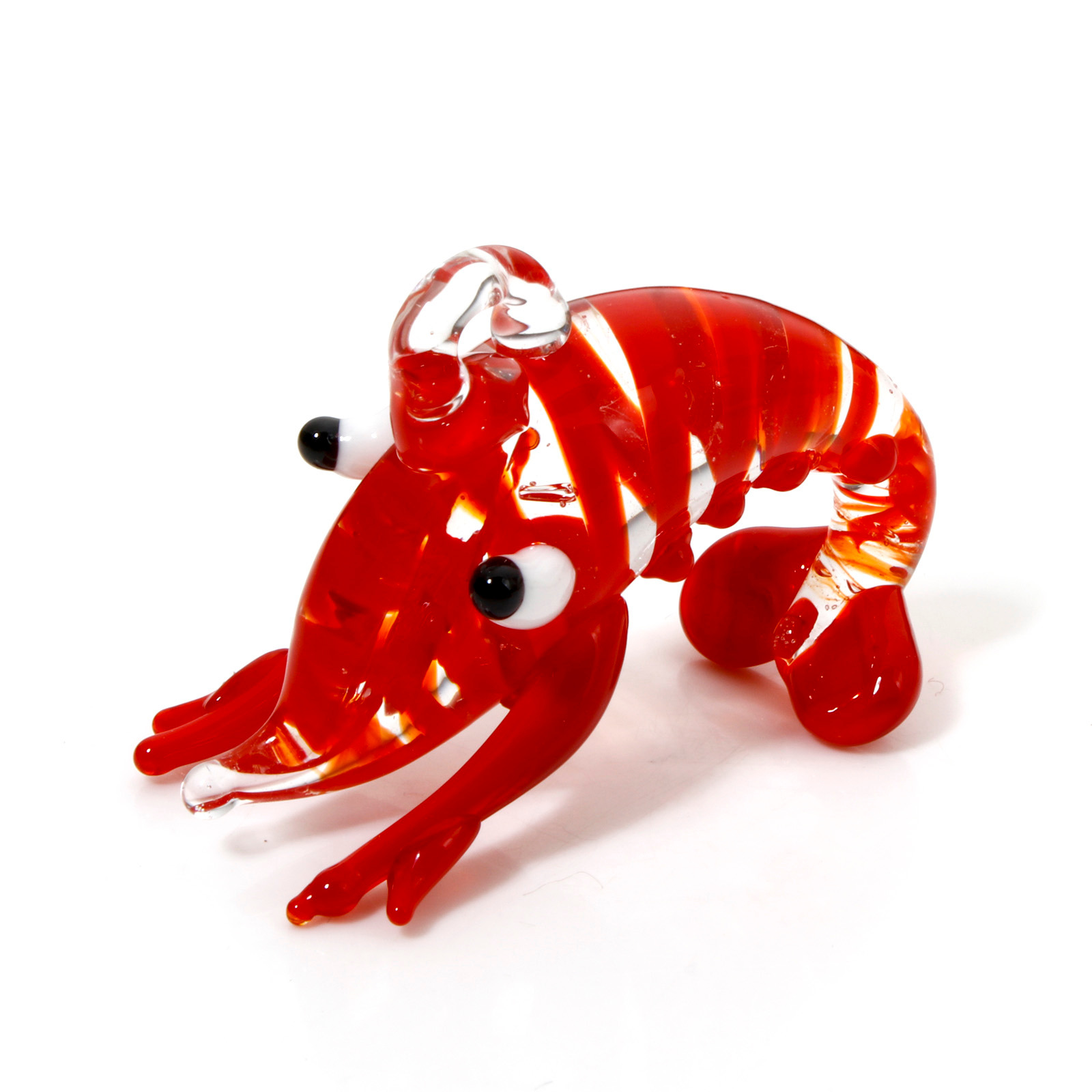 1PCs Red Lobster Lampwork Glas - Aquarium Plant Red review and price